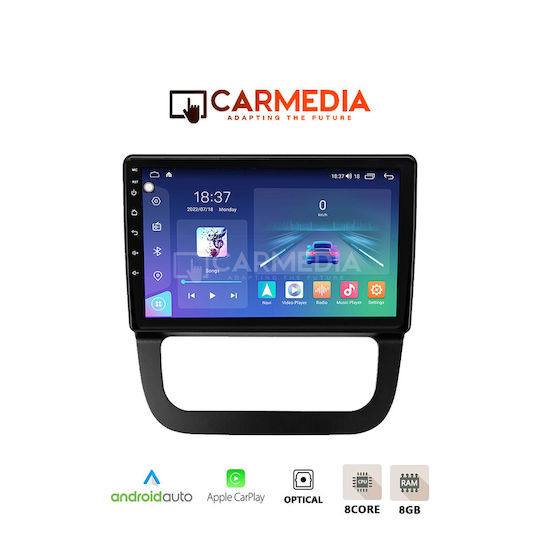 Carmedia Ηχοσύστημα Αυτοκινήτου για Volkswagen Jetta 2004-2015 (Bluetooth/USB/WiFi/GPS/Apple-Carplay/Android-Auto) με Οθόνη Αφής 12.3"