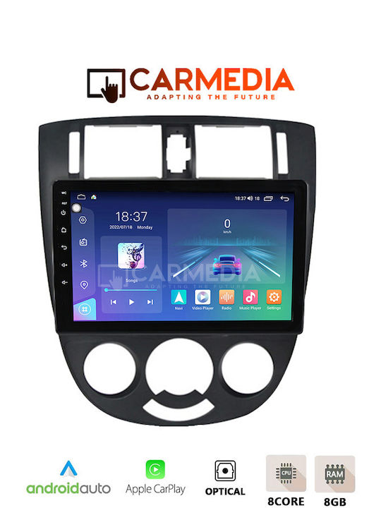 Carmedia Car Audio System for Chevrolet Lacetti 2005 with Touch Screen 12.3 inches Bluetooth USB Wi-Fi GPS Apple CarPlay Android Auto