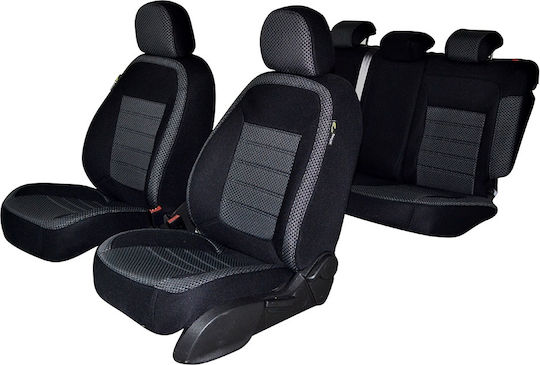 Set Huse Scaune Auto Umbrella Dacia Logan Mcv 7 Locuri 2004-2012 Tip Bancă Divizată 2 Tetieră În Formă De L