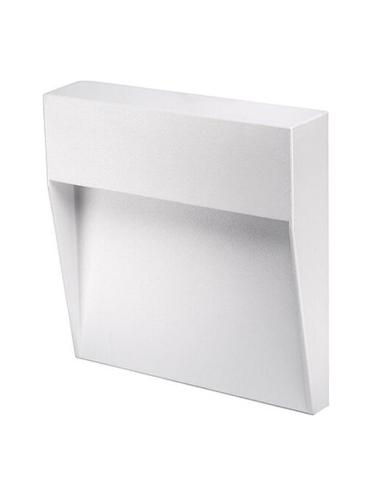 Bot Lighting Bilbao Επιτοίχιο Εξωτερικό Φωτιστικό LED 6.5W με Ψυχρό Λευκό Φως 15.9x15.9εκ.