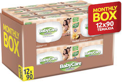 BabyCare Family Karite Baby Wipes Alcohol-Free & Parabens Free 12x90pcs