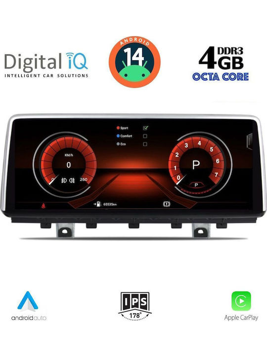 Digital IQ Car Audio System for BMW X5 (F15) 2013-2016 (Bluetooth/USB/AUX/WiFi/GPS/Apple-Carplay/Android-Auto) with Touch Screen 10.25"