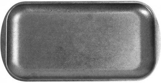 Yuk Serving Platter Rectangular Silver 33x17cm