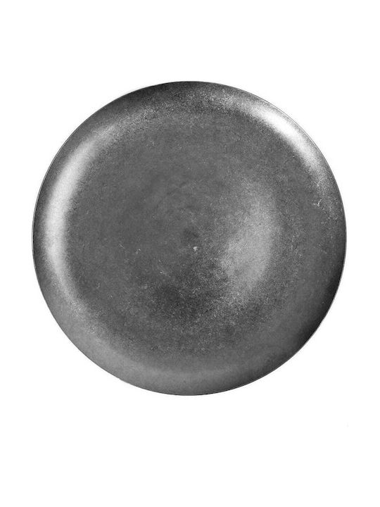 Yuk Πιάτο Ρηχό Inox Ασημί με Διάμετρο 26cm