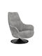 Cosmo Armchair Swivel Gray 88x74x97cm