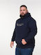 Herren Sweatshirt mit Kapuze Blau