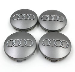 Audi 4τμχ Καπάκια Ζάντας 60mm