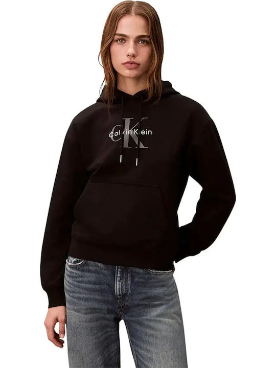 Calvin Klein Logo Μακρύ Γυναικείο Φούτερ με Κου...