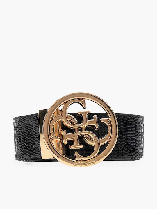 Guess Curea Dama Din Piele Neagră
