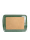 Rechteckig Serviertablett mit Filz in Grün Farbe 42x32cm ΦΕ-004 1Stück