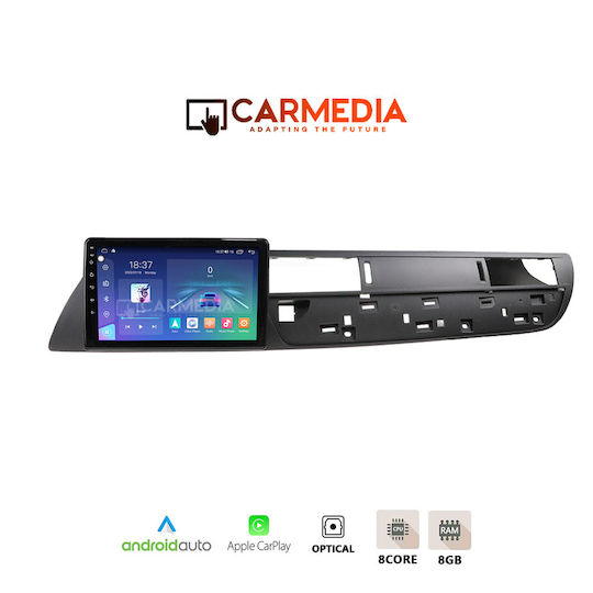 Carmedia Ηχοσύστημα Αυτοκινήτου για Citroen C5 2007-2017 (Bluetooth/USB/WiFi/GPS/Apple-Carplay/Android-Auto) με Οθόνη Αφής 12.3"