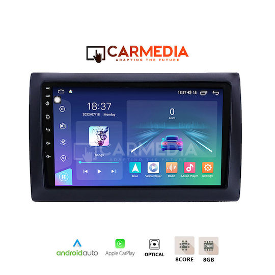 Carmedia Auto-Audiosystem für Fiat Stil 2001-2008 (Bluetooth/USB/WiFi/GPS/Apple-Carplay/Android-Auto) mit Touchscreen 12.3"