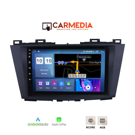 Carmedia Ηχοσύστημα Αυτοκινήτου για Mazda 5 2011 (Bluetooth/USB/WiFi/GPS/Apple-Carplay/Android-Auto) με Οθόνη Αφής 12.3"
