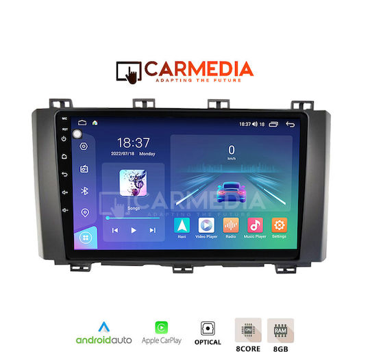 Carmedia Ηχοσύστημα Αυτοκινήτου για Seat Ateca 2017 (Bluetooth/USB/WiFi/GPS/Apple-Carplay/Android-Auto) με Οθόνη Αφής 12.3"
