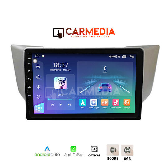 Carmedia Car Audio System for Lexus RX 2003-2008 (Bluetooth/USB/WiFi/GPS/Apple-Carplay/Android-Auto) with Touch Screen 12.3"