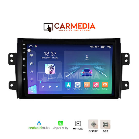 Carmedia Car Audio System for Fiat Sedici Suzuki SX4 2005-2013 (Bluetooth/USB/WiFi/GPS/Apple-Carplay/Android-Auto) with Touch Screen 12.3"