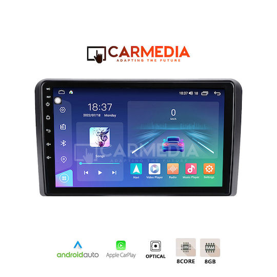 Carmedia Car Audio System for Citroen C5 2007-2017 (Bluetooth/USB/WiFi/GPS/Apple-Carplay/Android-Auto) with Touch Screen 12.3"