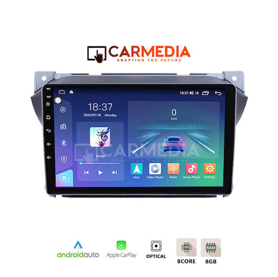 Carmedia Car Audio System for Suzuki Alto Nissan Pixo 2009 (Bluetooth/USB/WiFi/GPS/Apple-Carplay/Android-Auto) with Touch Screen 12.3"
