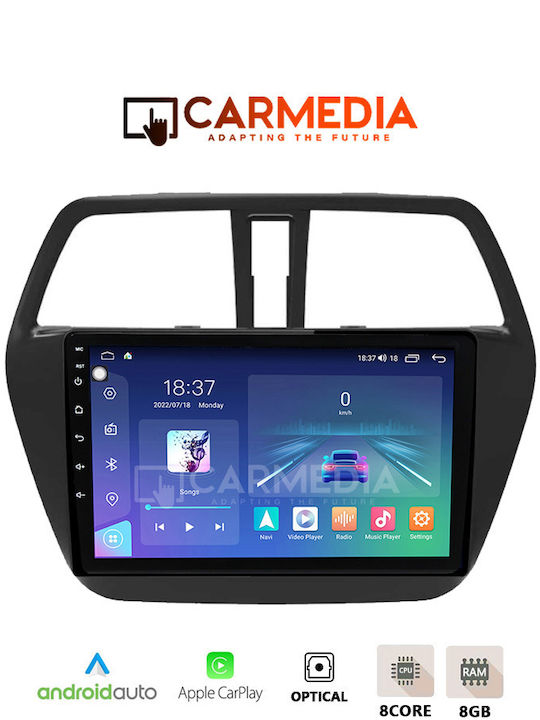 Carmedia Car Audio System for Suzuki SX4 S-Cross 2014 (Bluetooth/USB/WiFi/GPS/Apple-Carplay/Android-Auto) with Touch Screen 12.3"