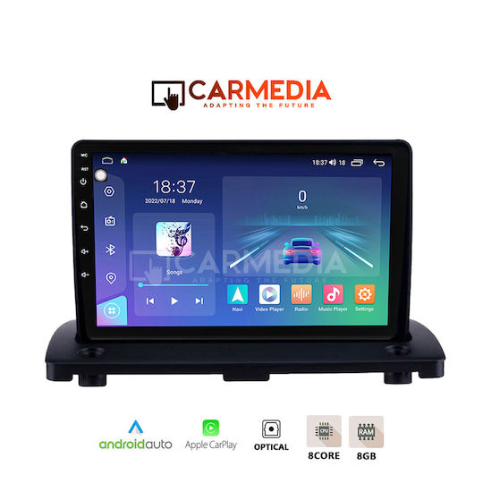 Carmedia Ηχοσύστημα Αυτοκινήτου για Volvo XC 90 2002-2014 (Bluetooth/USB/WiFi/GPS/Apple-Carplay/Android-Auto) με Οθόνη Αφής 12.3"