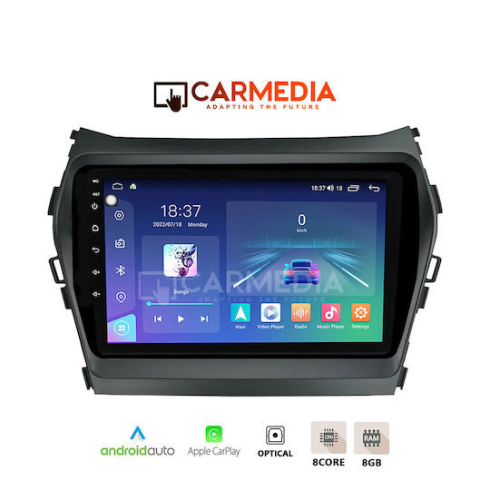 Carmedia Car Audio System for Hyundai iX45 2013-2017 (Bluetooth/USB/WiFi/GPS/Apple-Carplay/Android-Auto) with Touch Screen 12.3"