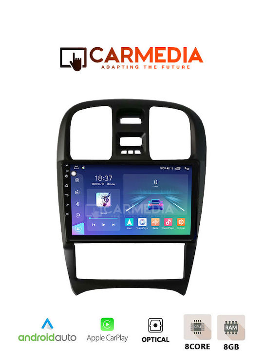 Carmedia Auto-Audiosystem für Hyundai Sonate 2000-2006 (Bluetooth/USB/WiFi/GPS/Apple-Carplay/Android-Auto) mit Touchscreen 12.3"