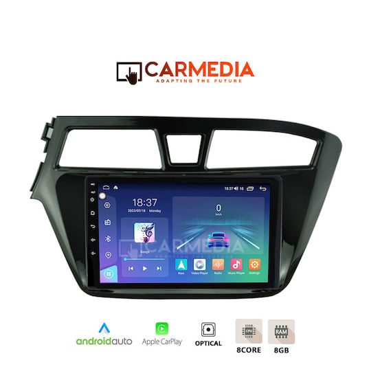 Carmedia Car Audio System for Hyundai i20 2014-2019 (Bluetooth/USB/WiFi/GPS/Apple-Carplay/Android-Auto) with Touch Screen 12.3"