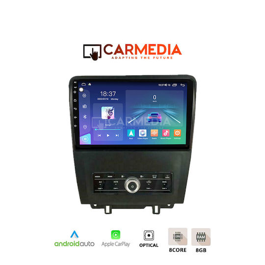 Carmedia Ηχοσύστημα Αυτοκινήτου για Ford Mustang 2010-2015 (Bluetooth/USB/WiFi/GPS/Apple-Carplay/Android-Auto) με Οθόνη Αφής 12.3"