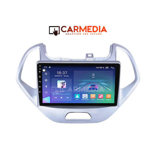 Carmedia Car Audio System for Ford Ka 2017 (Bluetooth/USB/WiFi/GPS/Apple-Carplay/Android-Auto) with Touch Screen 12.3"