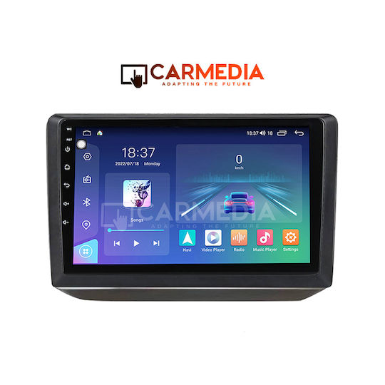 Carmedia Ηχοσύστημα Αυτοκινήτου για Skoda Fabia 2008-2014 (Bluetooth/USB/WiFi/GPS/Apple-Carplay/Android-Auto) με Οθόνη Αφής 12.3"