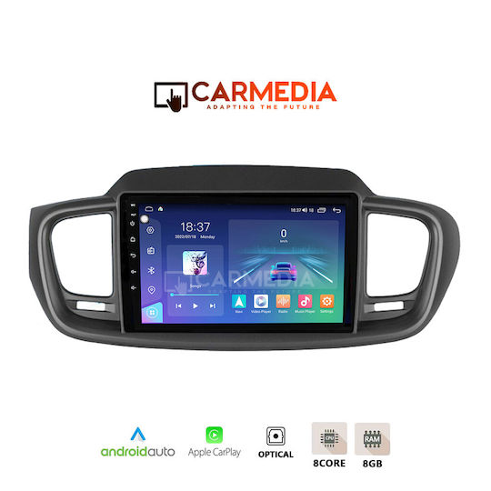 Carmedia Ηχοσύστημα Αυτοκινήτου για Kia Sorento 2013 (Bluetooth/USB/WiFi/GPS/Apple-Carplay/Android-Auto) με Οθόνη Αφής 12.3"