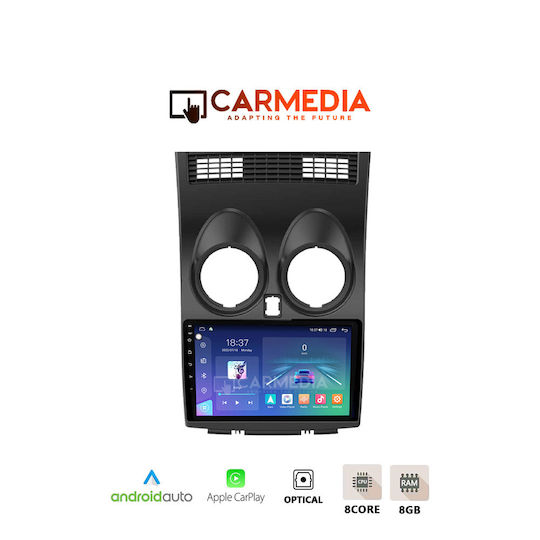 Carmedia Ηχοσύστημα Αυτοκινήτου για Nissan Qashqai 2006-2013 (Bluetooth/USB/WiFi/GPS/Apple-Carplay/Android-Auto) με Οθόνη Αφής 12.3"