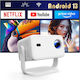 Projektor LCD Full HD Λάμπας LED mit Wi-Fi und Eingebauten Lautsprechern ED504