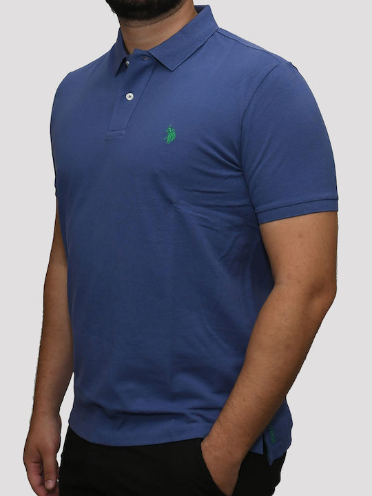 Short Sleeve Blue Men’s Blouse