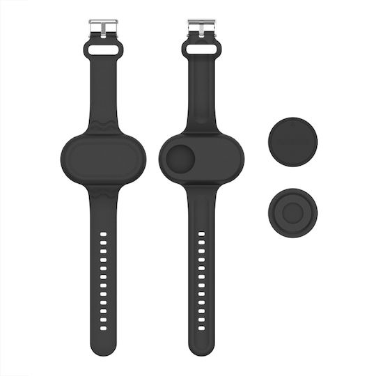 Caz de încheietura mâinii Silicon pentru SmartTag2 în culoarea Negru