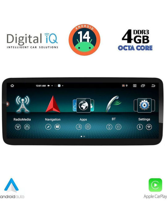 Digital IQ Auto-Audiosystem 2012-2016 (Bluetooth/USB/WiFi/GPS/Apple-Carplay/Android-Auto) mit Touchscreen 10.25"
