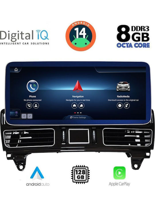 Digital IQ Car Audio System for Mercedes-Benz GLE 2015-2019 (Bluetooth/USB/WiFi/GPS/Apple-Carplay/Android-Auto) with Touch Screen 12.3"