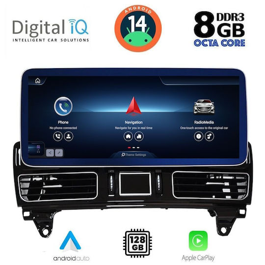 Digital IQ Ηχοσύστημα Αυτοκινήτου για Mercedes-Benz GLE 2015-2019 (Bluetooth/USB/WiFi/GPS/Apple-Carplay/Android-Auto) με Οθόνη Αφής 12.3"