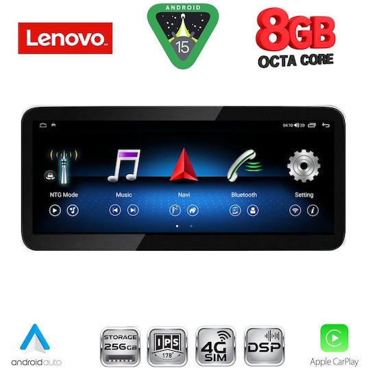 Lenovo Car Audio System for Mercedes-Benz GLK 2013-2017 (Bluetooth/USB/WiFi/GPS/Apple-Carplay/Android-Auto) with Touch Screen 10.33"