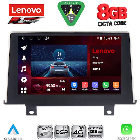Lenovo Car Audio System for BMW Series 1 2011-2016 (Bluetooth/USB/WiFi/GPS/Apple-Carplay/Android-Auto) with Touch Screen 9"