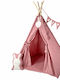 Velvet White Kinderzelt Indisch Bunny Rosa