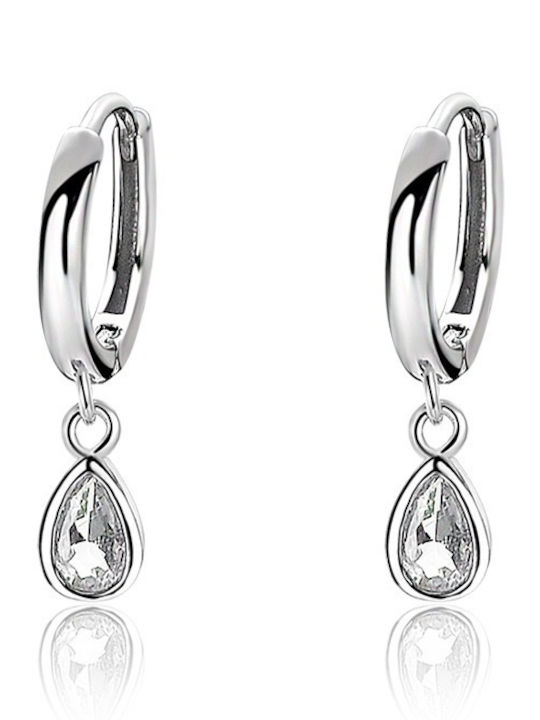 Ohrringe aus Silber mit Steinen