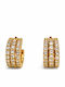 Ghetto Earrings Hoops made of Steel Gold Plated