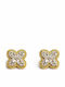 Ghetto Earrings made of Steel Gold Plated with Stones