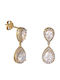 Earrings made of Gold 14K with Stones