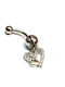 Amalfi Accessories Bauchnabel Piercing aus Stahl Silber