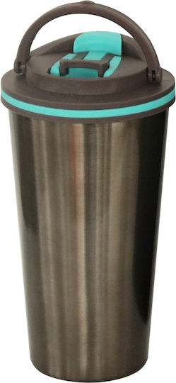 Raki Pahar Termos 500ml Titanium Cu Mâner
