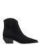 Suede Women's Ankle Boots Black