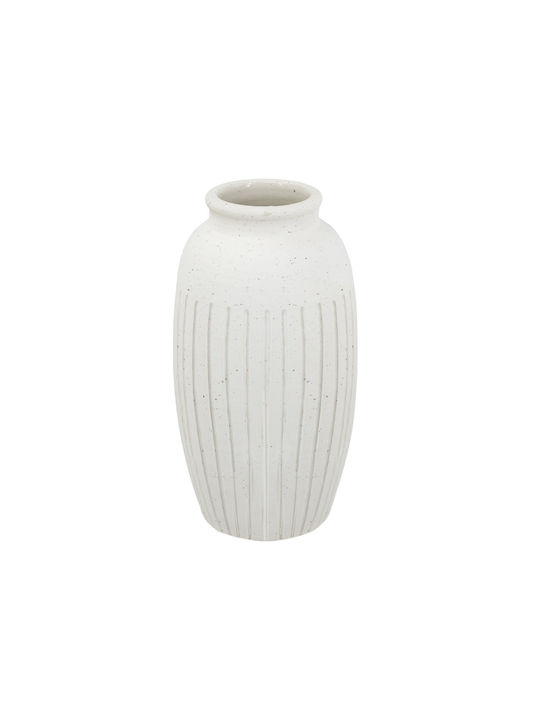 Artekko Decorative Vase White 19.5x19.5x38cm