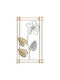 Keskor Wall Decor Gold Made of Metal 50x4x30cm